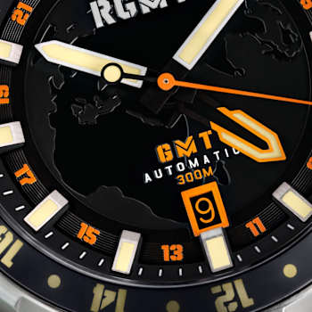 RGMT Globemaster GMT Yellow Dial White Bezel White Stainless Steel Band
Automatic Watch