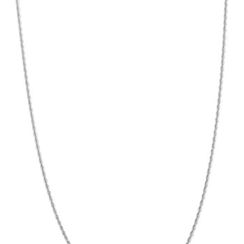 Rhodium Over 14k White Gold 1.85mm Solid Diamond-Cut Quadruple Rope 24
Inch Chain