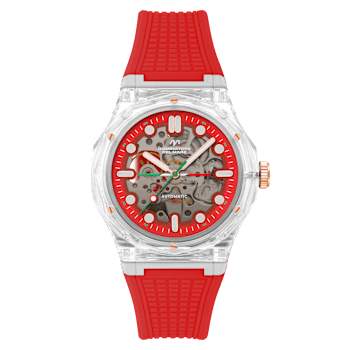 Dominatore Del Mare Ravello Red Dial White Bezel Red Stainless Steel
Band Automatic Watch