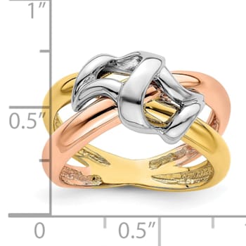 14K Polished Woven Band