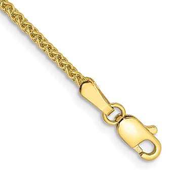 10k Yellow Gold 1.7mm Spiga Link Bracelet