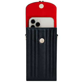 Mimi Black Phone Case with Wristlet