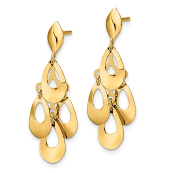 Chandelier gold dangle earrings shop