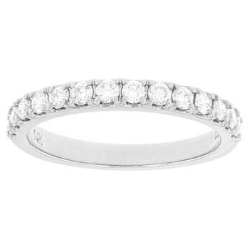 Lab-Grown Diamond Band Ring In 14K White Gold 0.50ctw