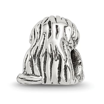 Sterling Silver Puppy Bead