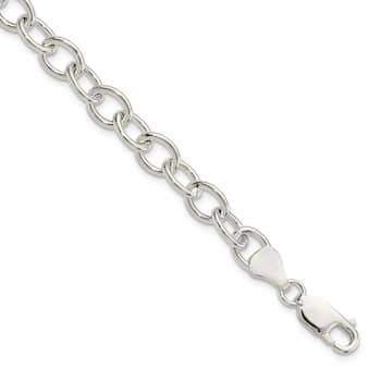 Sterling Silver Cable 6.75mm Bracelet