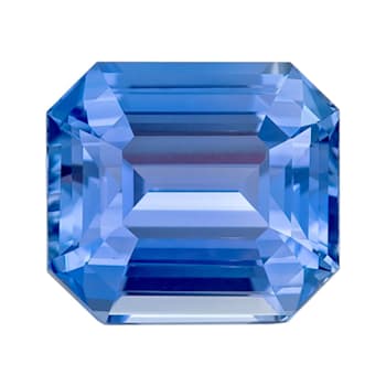 Sapphire Loose Gemstone Unheated 7.26x6.55mm Emerald Cut 2.03ct
