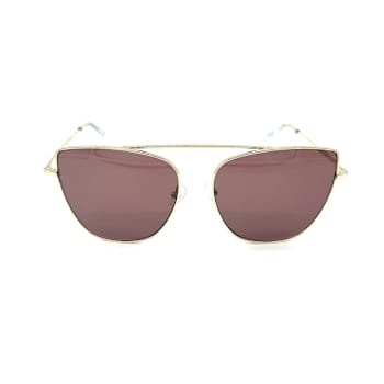 Kendall + Kylie Light Gold Frame/Dark Berry Lenses Sunglasses