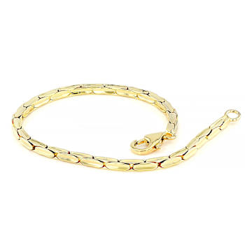 Cardano Link Chain Bracelet In 18K Gold Over Bronze