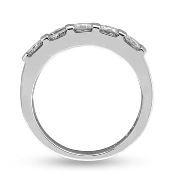 0.50ctw Princess Cut Diamond Band in 14k White Gold