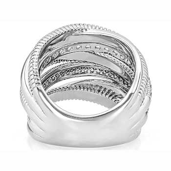 Judith Ripka Jubilee Seven-Band Ring In Sterling Silver