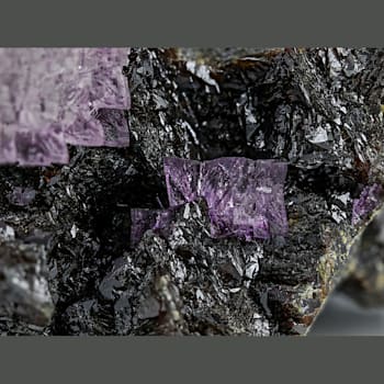 Fluorite on Sphalerite 73.68g 2.20x1.21 Inch Specimen