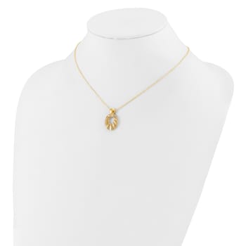 14K Yellow Gold Polished Diamond-cut 16-inch with 2.25-inch Extension Necklace