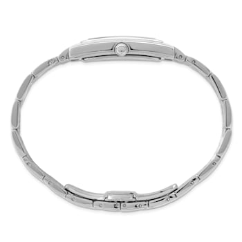 Mens Charles Hubert Solid Stainless Steel Black Dial 26x31mm Watch