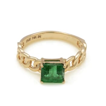 1.63 Ctw Emerald Ring in 14K YG
