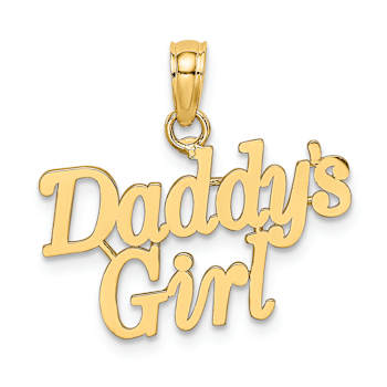 10K Yellow Gold DADDYS GIRL Charm