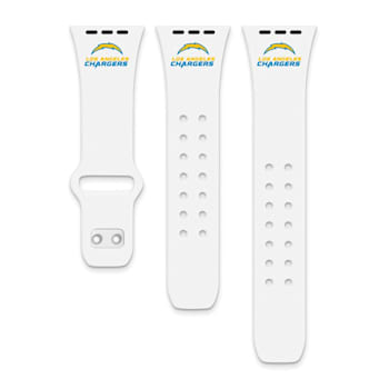 Gametime Los Angeles Chargers White Silicone Apple Watch Band (38/40mm
M/L). Watch not included.