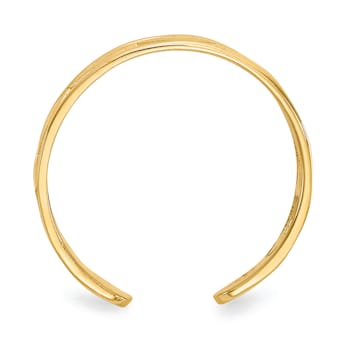 14K Yellow Gold Diamond Shapes Toe Ring