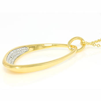 Organic Shape Diamond Dangle Pendant