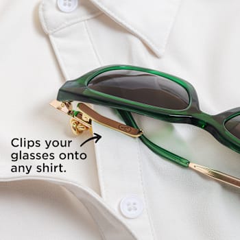 Altaché 14K Gold Over Stainless Steel Eyewear Clip