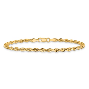 10k Yellow Gold 2.8mm Rope Link Bracelet