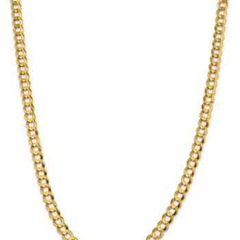 14k Yellow Gold 7.2mm Flat Cuban 26 Inch Chain
