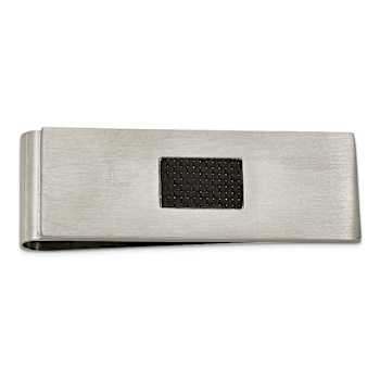 Stainless Steel Brushed Black Carbon Fiber Inlay 4-piece Boxed Set