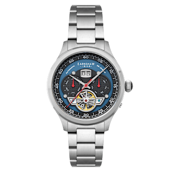 Thomas Earnshaw Baron Grand Date Calendar Open Heart Automatic