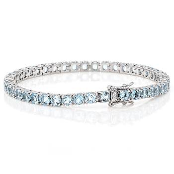 Sky Blue Topaz Tennis Bracelet