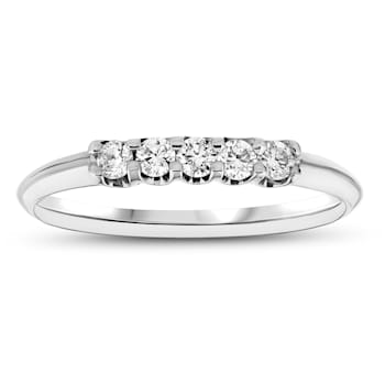 0.25ctw Diamond Wedding Band Ring in 14k White Gold