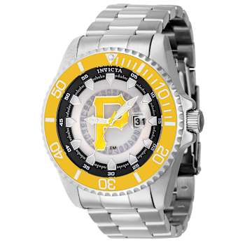 Invicta MLB 47mm Yellow, White, White, Black Dial Stainless Steel Band
Quartz Watch
