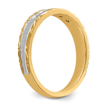 14K Yellow Gold AA Quality Ladies Wedding Band
