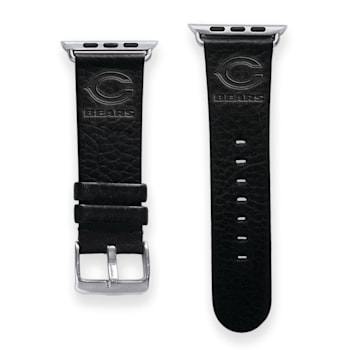 Gametime Chicago Bears Leather Band fits Apple Watch (38/40mm S/M
Black). Watch not included.