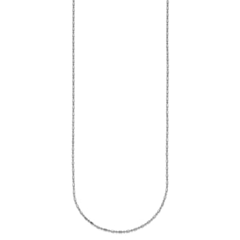 Platinum 950 Over Sterling Silver Palline 16 Inch with 2 Inch Extension
Chain Necklace