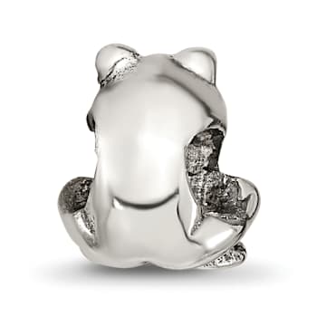 Sterling Silver Frog Bead