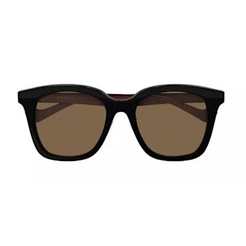 Gucci Black and Burgundy Frame / Brown Lens Sunglasses