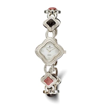 Ladies Charles Hubert Dumortierite and Rhodonite Bracelet Watch