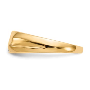 14K Yellow Gold Lab Grown Diamond Men's Ring