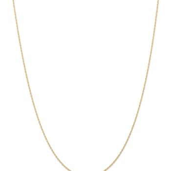 14k Yellow Gold 0.95mm Solid Cable 24 Inch Chain