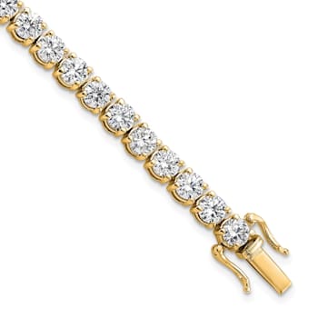 14K Yellow Gold VS/SI GH, Lab Grown Diamond Tennis Bracelet