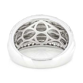 CZ Wide Eternity Band Ring In Sterling Silver 0.76ctw