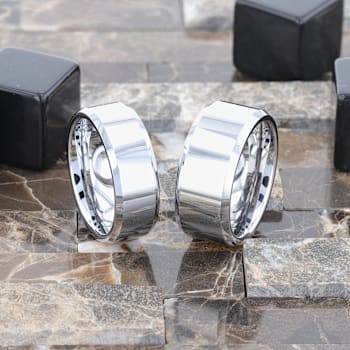 CORINTHIAN Beveled Tungsten Carbide Ring 6mm