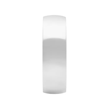 6mm Lightweight Men's Wedding Band in 10k White Gold