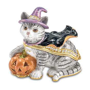 SERENA Halloween Cat Trinket Box