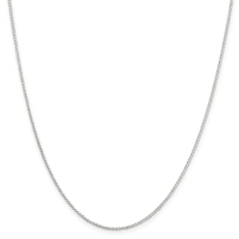 Sterling Silver 1.4mm Rolo Chain Necklace