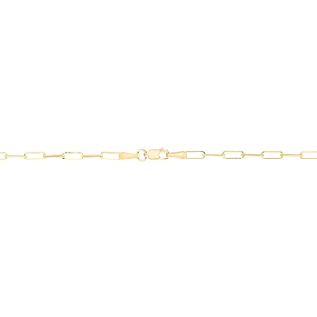 18k Yellow Gold Plated Sterling Silver 2.0mm Paperclip Chain - 20"
