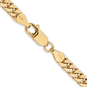 14k Yellow Gold 5mm Solid Miami Cuban 18 Inch Chain