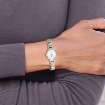 Ladies Charles Hubert Titanium Silver Dial Ultra Slim Watch