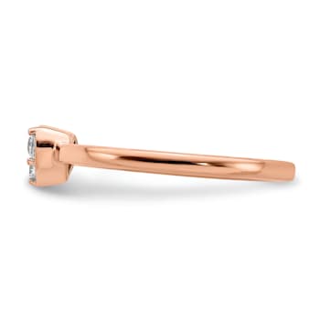 14K Rose Gold First Promise Diamond Promise/Engagement Ring 0.13ctw
