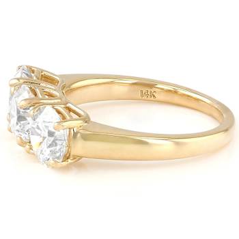 Lab-Grown Diamond Three-Stone Ring In 14K Gold 5.00ctw